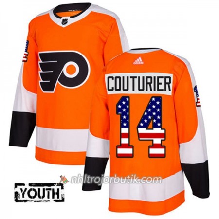 Barn Ishockey Philadelphia Flyers Tröja Sean Couturier 14 Adidas 2017-2018 Orange USA Flag Fashion Authentic Barn Ishockey Philadelphia Flyers Tröja Sean Couturier 14 Adidas 2017-2018 Orange USA Flag Fashion Authentic